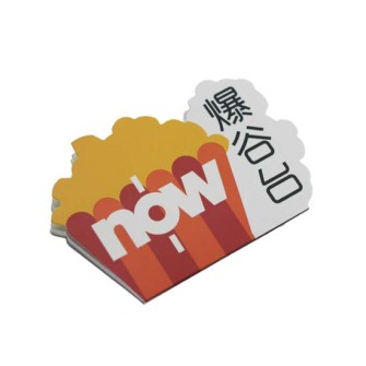 Diecut sticky memo pad with cover - NOW TV